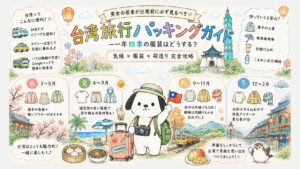 【台湾旅行の服装完全ガイド】季節ごとに何を着る？子どもから大人まで役立つ気候＆パッキング術