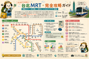 台北MRT完全攻略ガイド｜路線カラー・切符購入・乗車ルールをわかりやすく解説