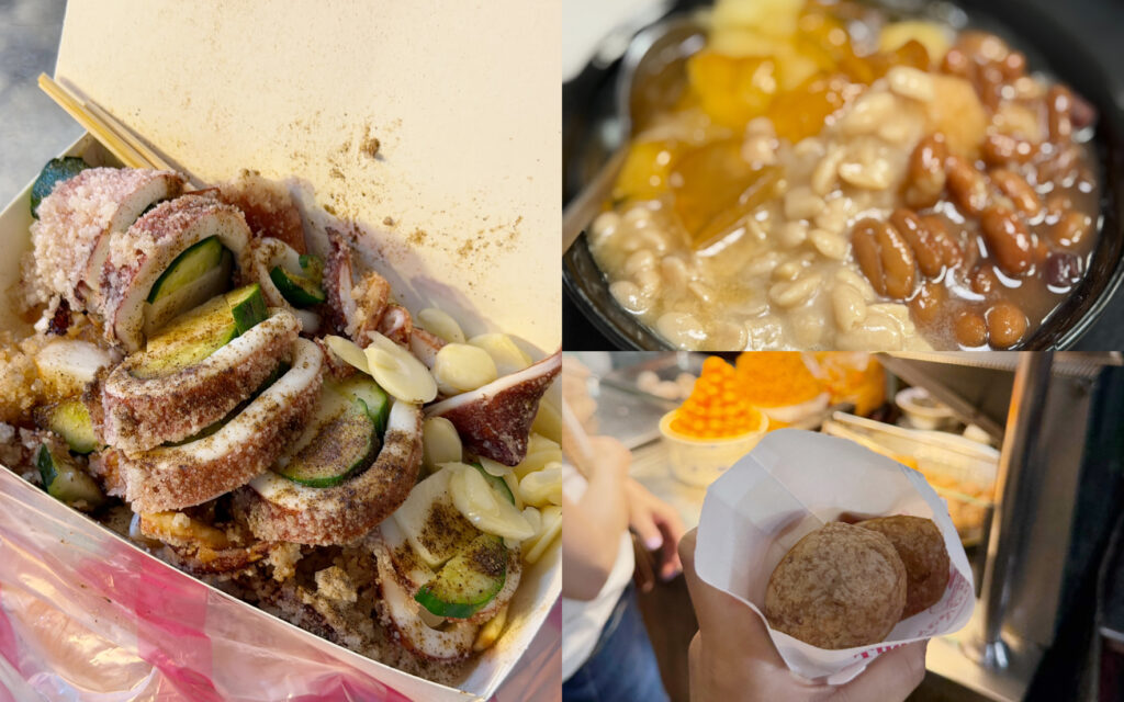 台北・寧夏夜市の絶対に食べたいグルメ12選！行列に並んでも食べる価値あり。肉汁あふれるサクサクイカ、ビブグルマン掲載のタロイモ団子、絶品牡蠣オムレツまで徹底紹介